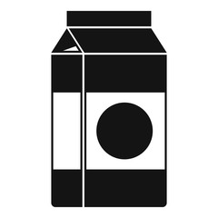 Poster - milk packaging icon. simple illustration of milk packaging vector icon for web design isolated on wh