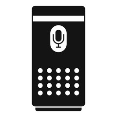 Poster - Smart speaker control icon. Simple illustration of smart speaker control vector icon for web design isolated on white background