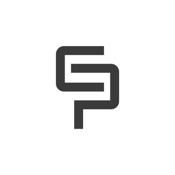 CP Letter Logos Design with Creative Modern Trendy Typography