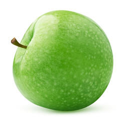 Wall Mural - green apple isolated on white background