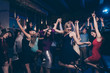 © deagreez - Nice gorgeous attractive smart glamorous slim fit cheerful positive stylish girls and guys having fun solemn festive festal lifestyle occasion celebratory in fashionable luxury place nightclub indoors