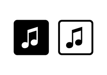 Poster - music note icon, symbols vector. symbol for web site Computer and mobile vector.