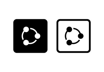 Poster - share icon set vector symbol
