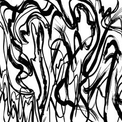 Brush texture pattern. Grunge vector.