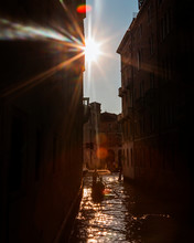 Gondola Riding Towards The Sun