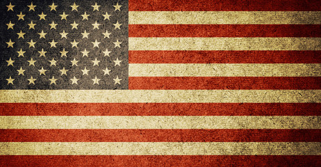 Wall Mural - Grunge Flag of United States of America