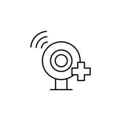 Poster - Camera, online medicine icon. Element of medicine technology icon