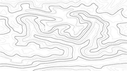 Poster - Topographic map background. Abstract vector illustration