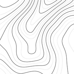 Poster - Topographic map background. Abstract vector illustration
