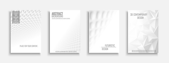 collection of vector abstract contemporary templates, covers, placards, brochures, banners, flyers, 