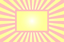 Pastel Yellow And Pink Zoom Background With Frame For Design
