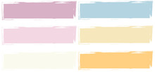 Vector Paint, Set Rectangles Brush Stroke, Brush, Line Or Texture.