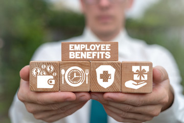 Employee Benefits Reward Encouraging Business concept.