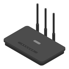 Poster - Digital router icon. Isometric of digital router vector icon for web design isolated on white background