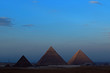 pyramids of Giza Egypt wide view
