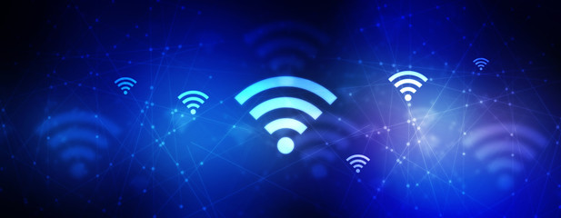 Poster - 2d illustration wifi symbol concept