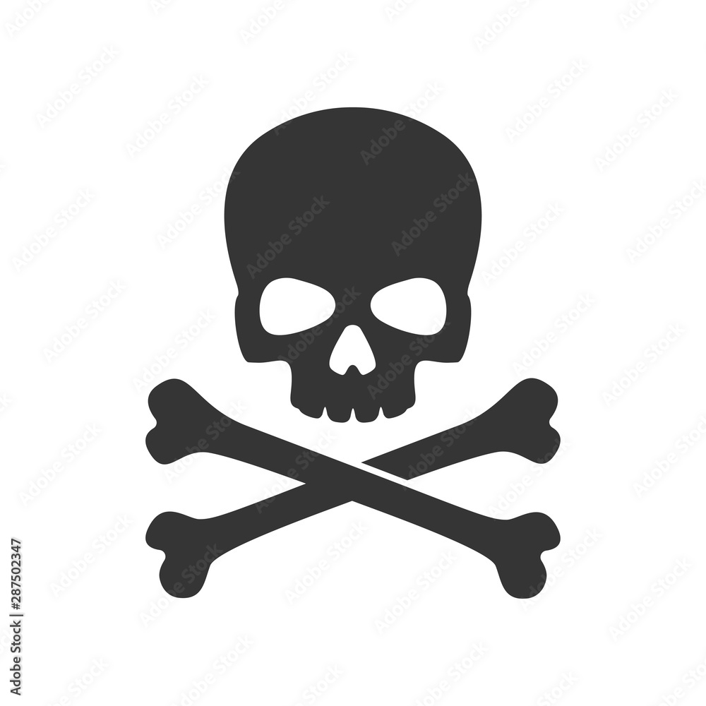 skull and crossbones of pirate flag Stock Vector | Adobe Stock