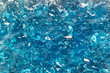 Cosmetic gel texture. Aqua blue shiny jelly background