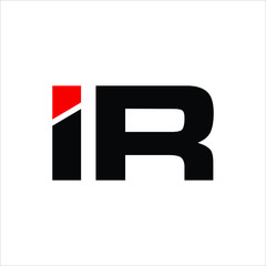 Wall Mural - letter i and r logo. symbol. icon vector eps 10.