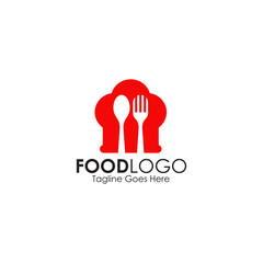 Poster - Food logo design with using fork and spoon icon logo icon symbol illustration template