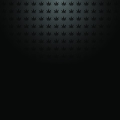 Marijuana pattern top light vector dark background