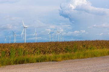 Windturbines farm