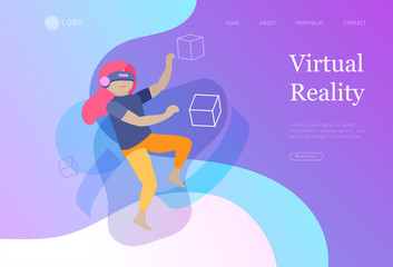 landing page with happy school children performing various activities