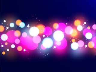 Sticker - Shiny multicolor bokeh abstract background.