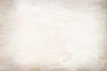  Old brown and white paper stained with coffee. Vintage abstract background.