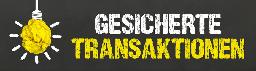 Poster - Gesicherte Transaktionen