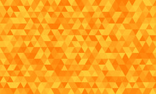 Geometric Seamless Pattern With Orange Triangles.