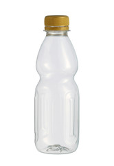 Wall Mural - plastic bottle disposable for coffee juice tea (with clipping path) isolated on white background