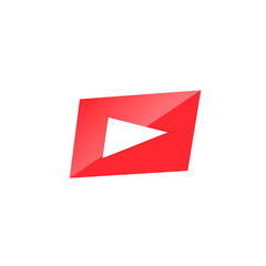 Aufkleber - Play vector icon