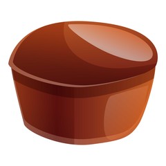Poster - Chocolate bonbon icon. Cartoon of chocolate bonbon vector icon for web design isolated on white background