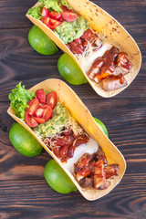 Canvas Print - Tacos with fillings