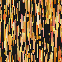 Poster - Orange trendy gradient background with vertical stripe pattern - vector graphic