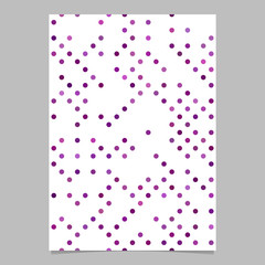Poster - Abstract geometric dot pattern background flyer template - vector graphic design