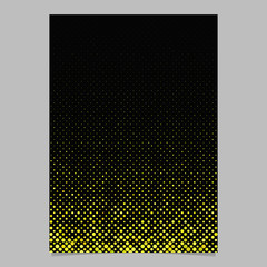 Poster - Yellow abstract circle pattern brochure background - vector stationery template design