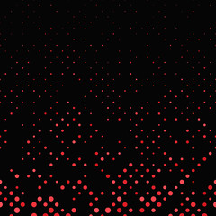Poster - Geometrical dot pattern - vector snowfall background illustration with circles