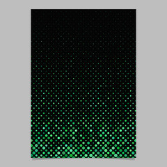 Poster - Green abstract dot pattern brochure background - vector stationery template design