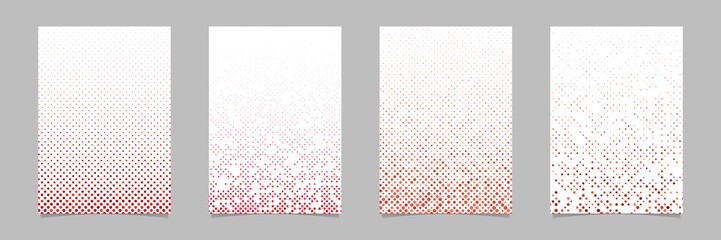 Poster - Geometric dot pattern background brochure template set - vector designs