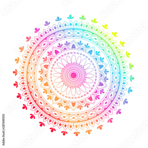 round-gradient-mandala-on-white-isolated-background-vector-boho-mandala-in-green-and-pink-colors-mandala-with-floral-patterns-yoga-template