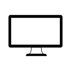 Sticker - desktop computer device isolated icon