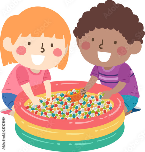 Kids Sensory Water Beads Illustration