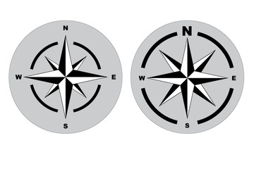 Wall Mural - set of compass or north arrow concept. easy to modify