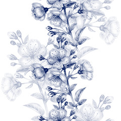 Plakat lato wzór natura bukiet kwiat