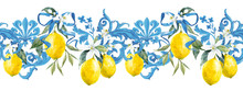 Watercolor Lemon Pattern