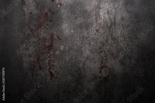 Cuadros en Lienzo Blood on wall, halloween background