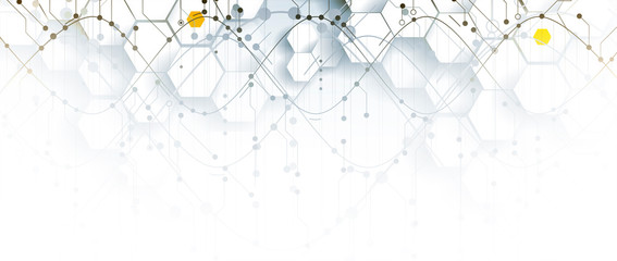 Wall Mural - abstract dna technology. science medical concept. futuristic background