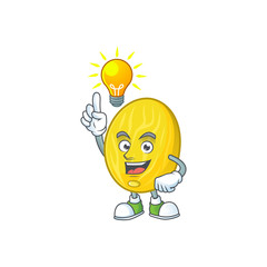 Poster - Have an idea melon cartoon character for health mascot